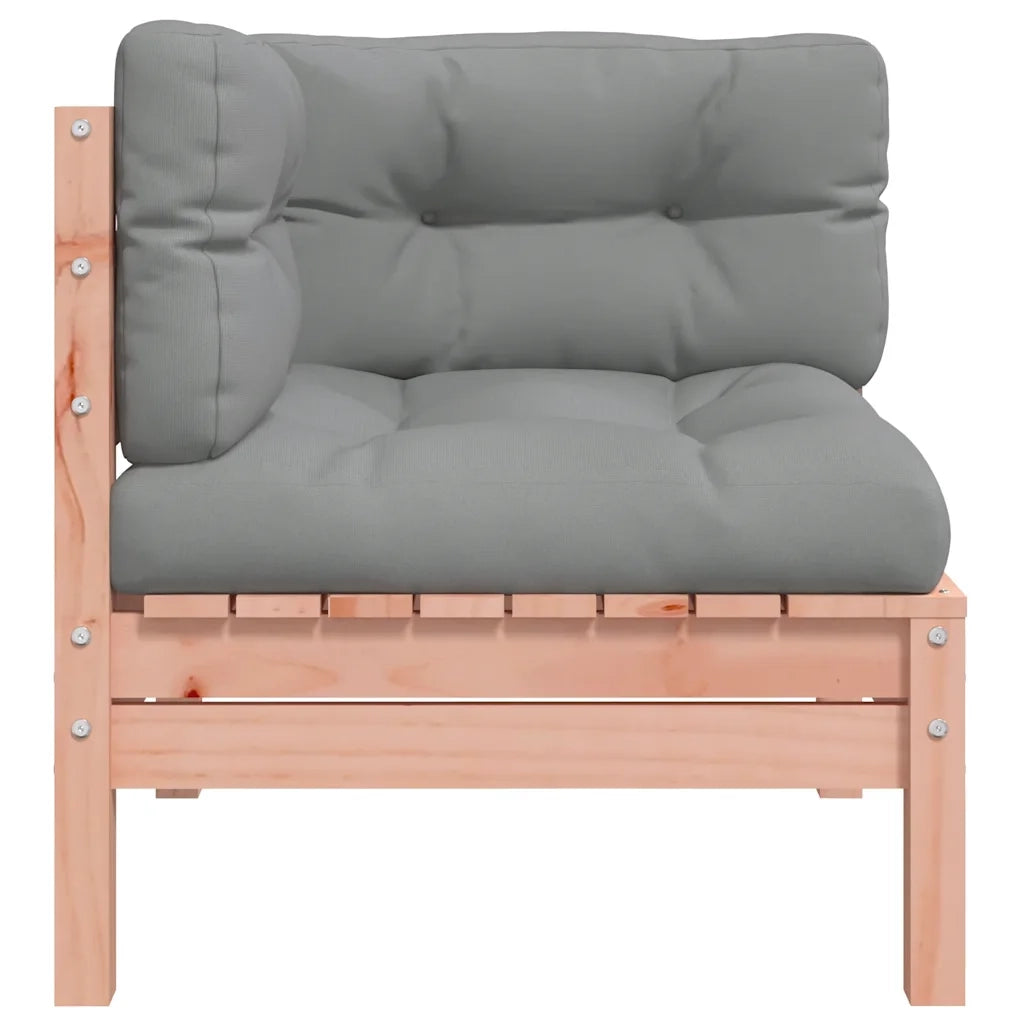 Divano Angolare da Giardino-Sofa da giardino con Cuscini Legno Massello Douglas