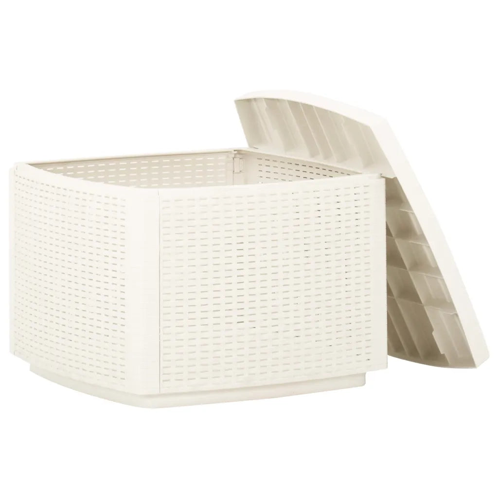 Tavolo da Giardino Bianco 53x53x40 cm in Plastica 315856