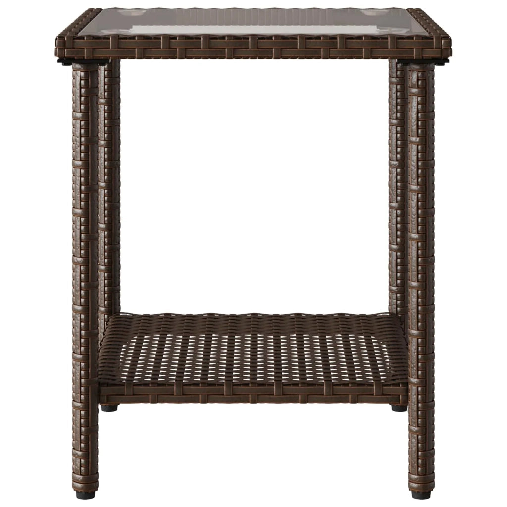 Set di divani da esterno 2 pcs Marrone e Rosso polyrattan 4103878