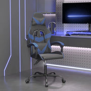 Sedia da Gaming Nera e Blu in Similpelle 3143842