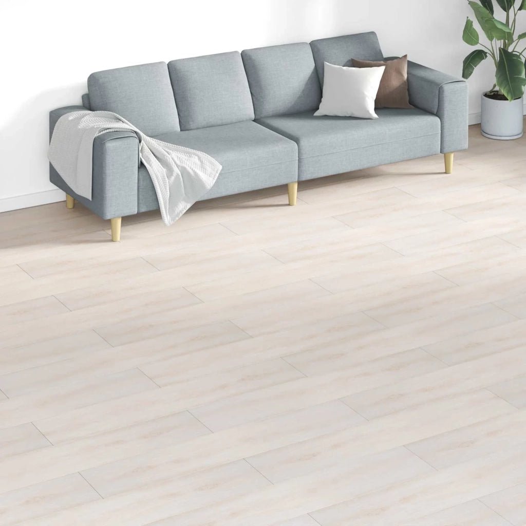 Tavole per Pavimenti 18 pcs Bianco 5,26 m² PVC 42046248