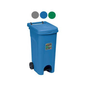Bidone Urban Quadro con Pedale Grigio L 80 Stefanplast