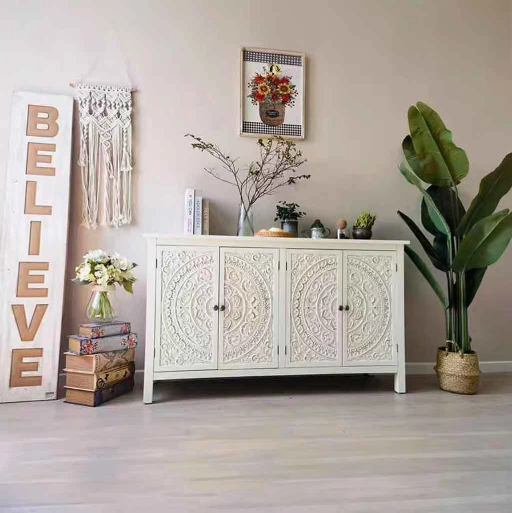 Credenza bianca 140x40x74h cm