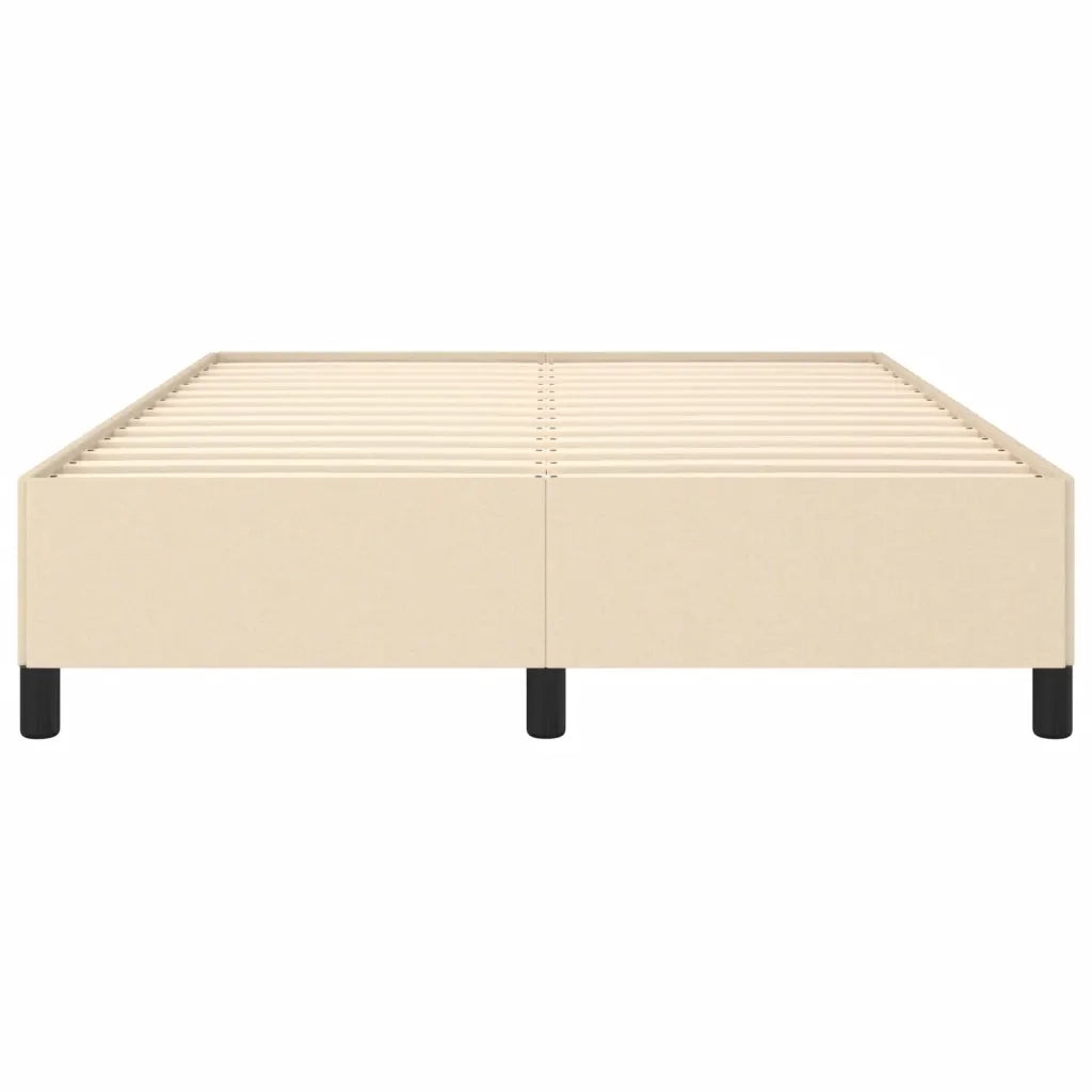 Letto matrimoniale | Letto per adulti | Giroletto senza Materasso Crema 140x200 cm in Tessuto