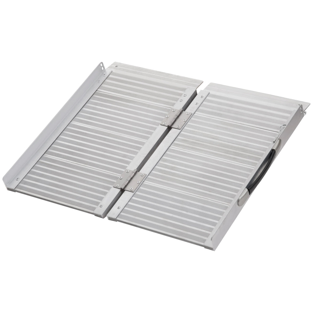 Rampa pieghevole per sedia a rotelle ¨C Xylo ¨C Alluminio antiscivolo 61x74cm 270kg