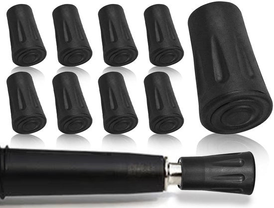 Antislip Stoppers per 8 Stuks - Compatibili con Staffe da Camminata - Per Nordic Walking - Duraturi e Affidabili - Stoppers per Staffe da Camminata