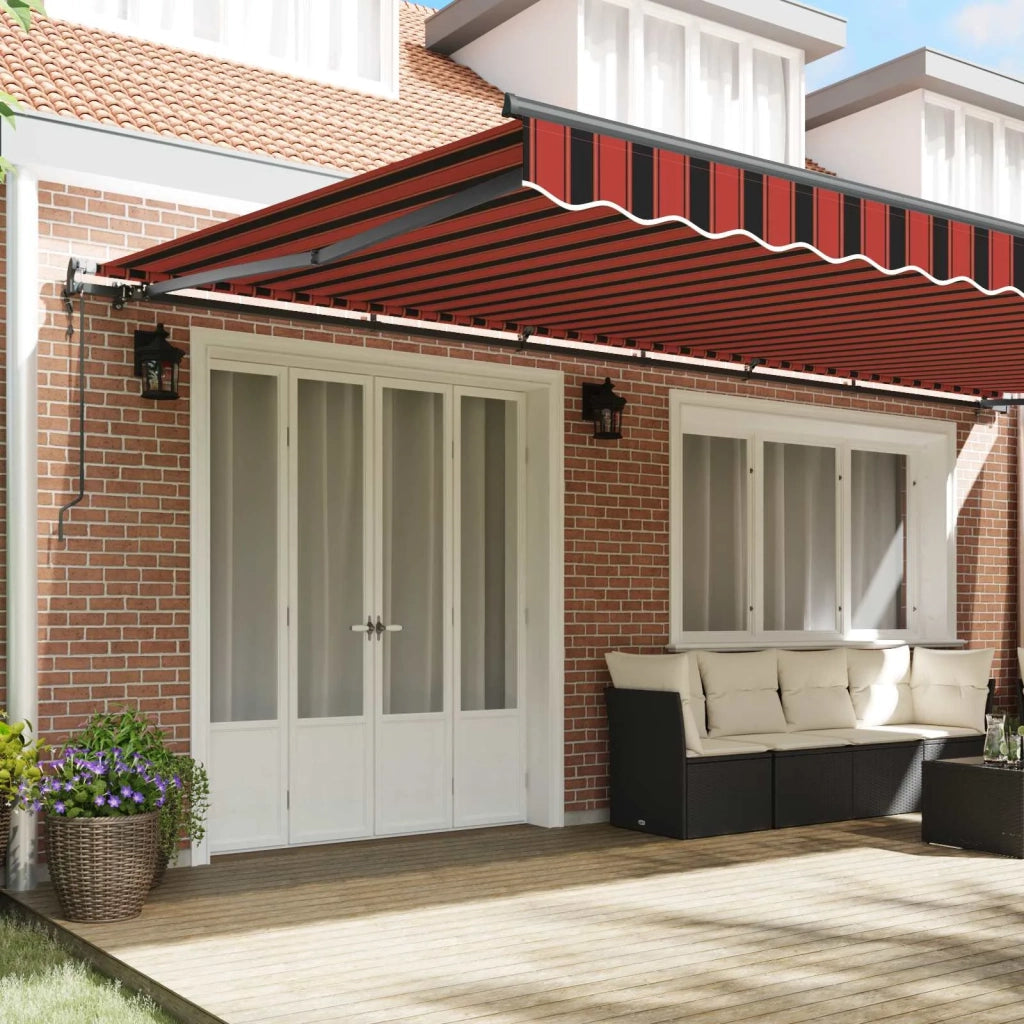 Tenda Retrattile arancione e marrone 600 × 300 cm 3331595