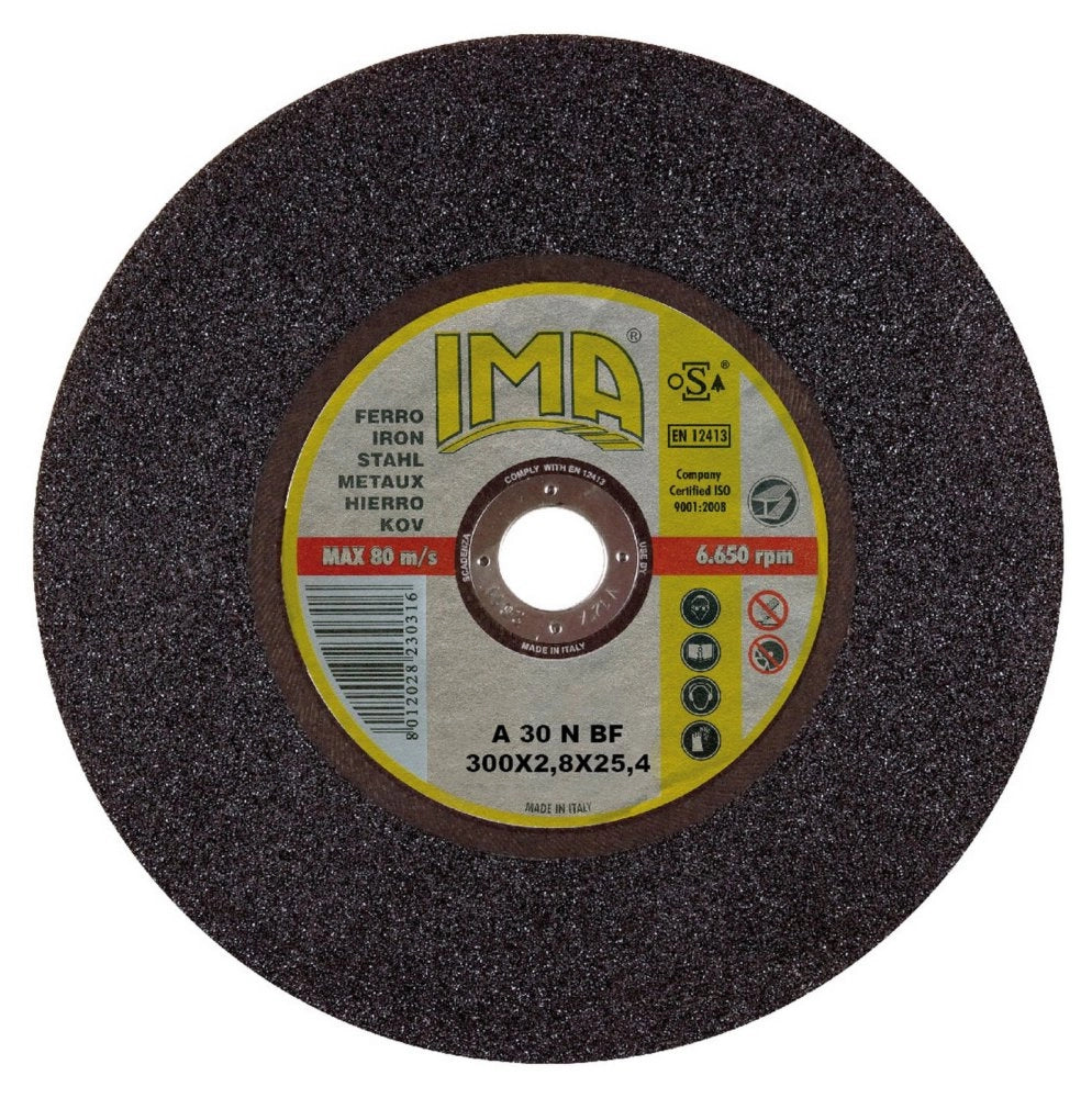 15pz disco x tronc.ferro ima diametro 300x2,8 cod:ferx.31507