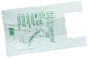 BUSTA SHOPPER BIODEGRADABILE 500 PZ cm. 23+7+7x50 h - gr. 4,5