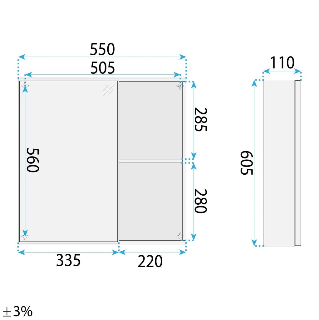 Set Di Mobili Da Bagno Con Lavabo River 60cm Grey