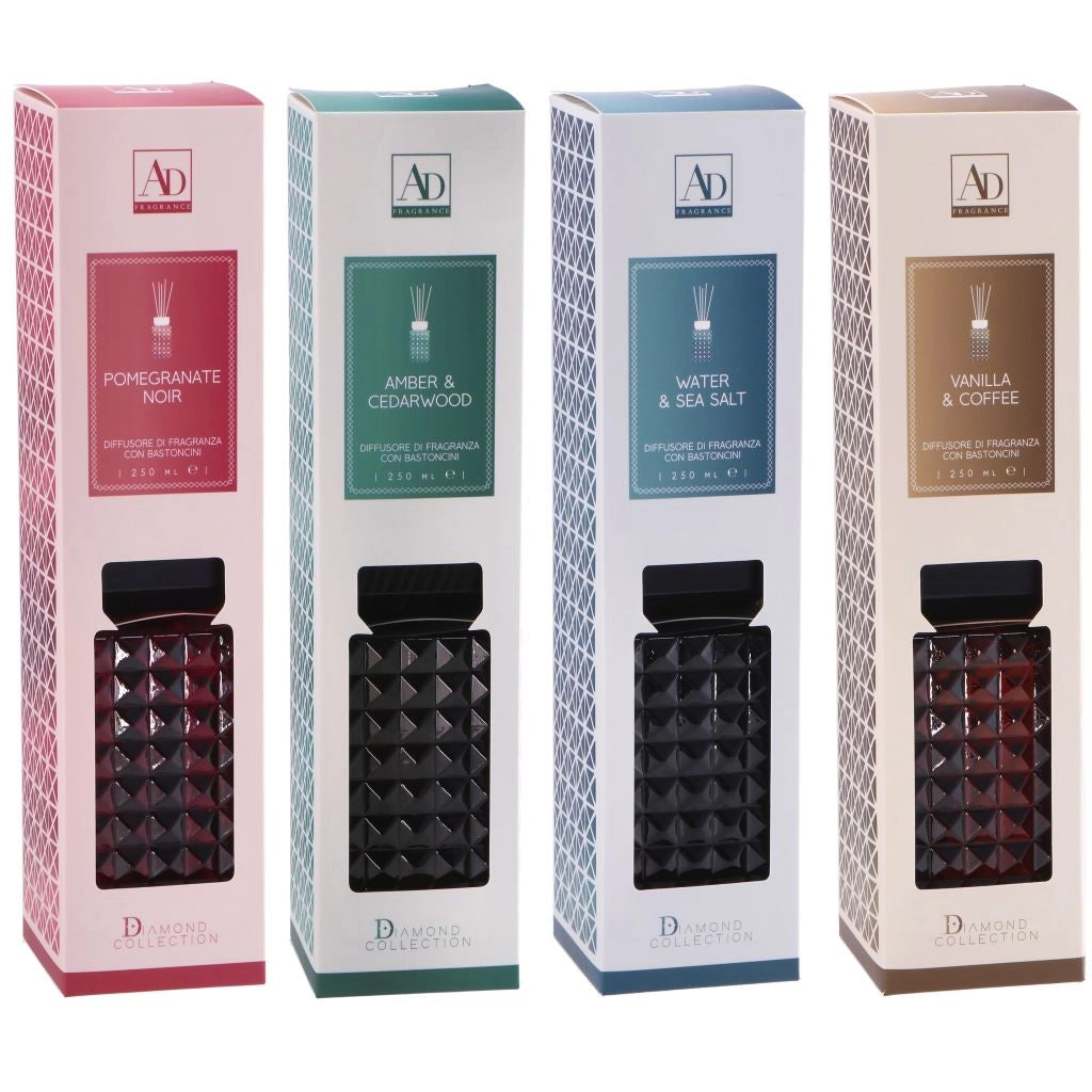 1 Pezzo Diffusore Profumo con Bastoncino 250 ml 4 Fragranze