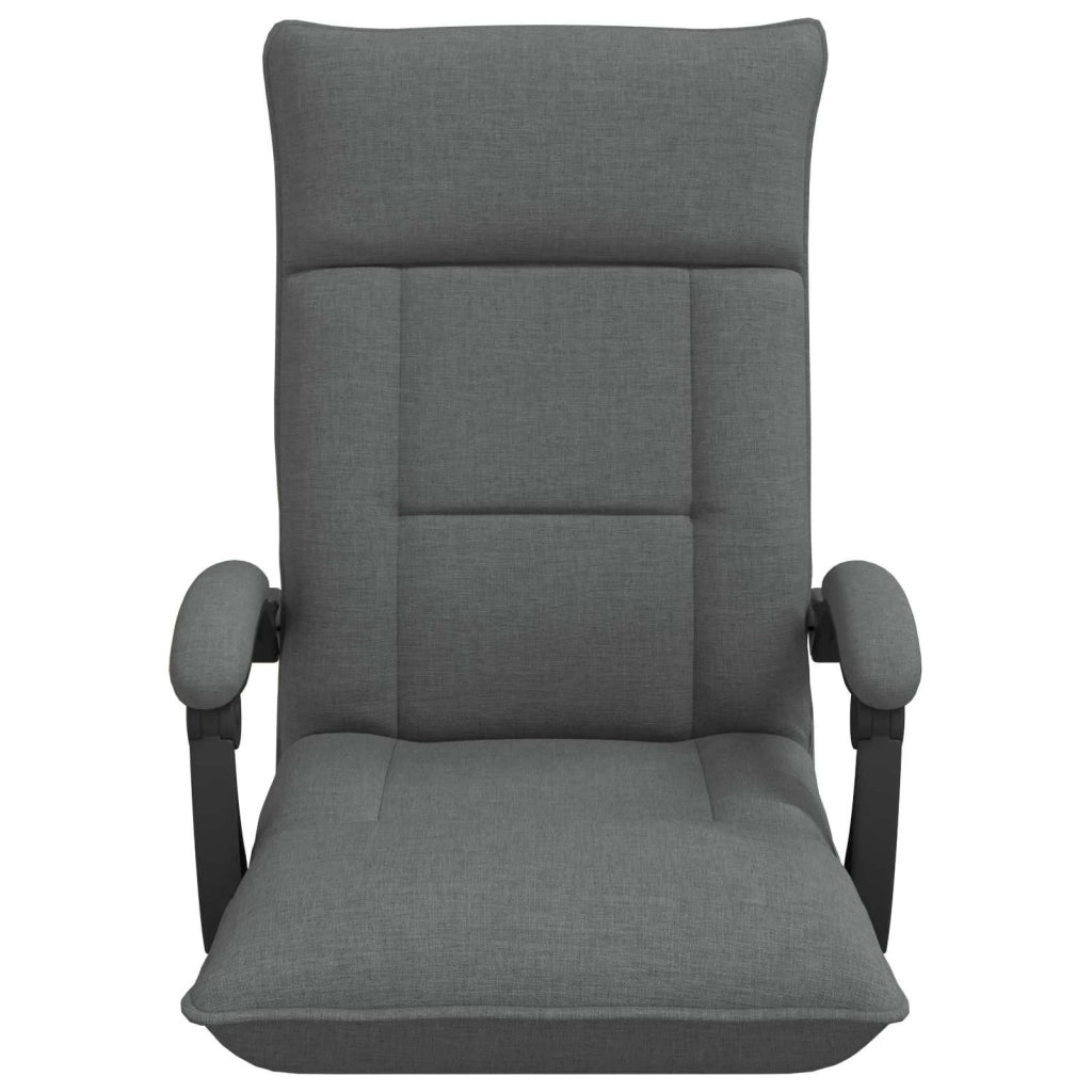 Sedia da Pavimento Grigio scuro 66 x 66 x 80 cm Tessuto 42028195