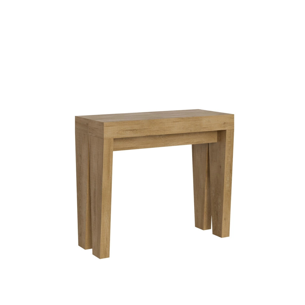Consolle Allungabile 90-300x42x77 cm in Nobilitato Marrone