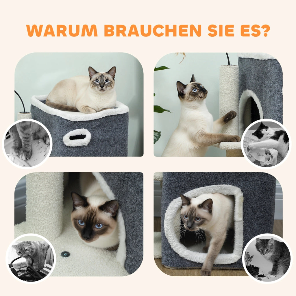 Tiragraffi per Gatti ¨C zephmum ¨C Grigio