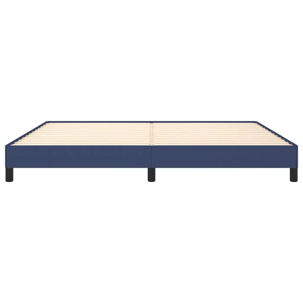 Letto matrimoniale | Letto per adulti | Giroletto senza Materasso Blu 200x200 cm in Tessuto
