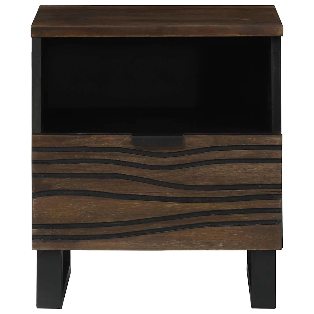 Comodino | Armadio da Notte | Mobiletto da notte Noce 40 x 33 x 46 cm Legno ingegnerizzato