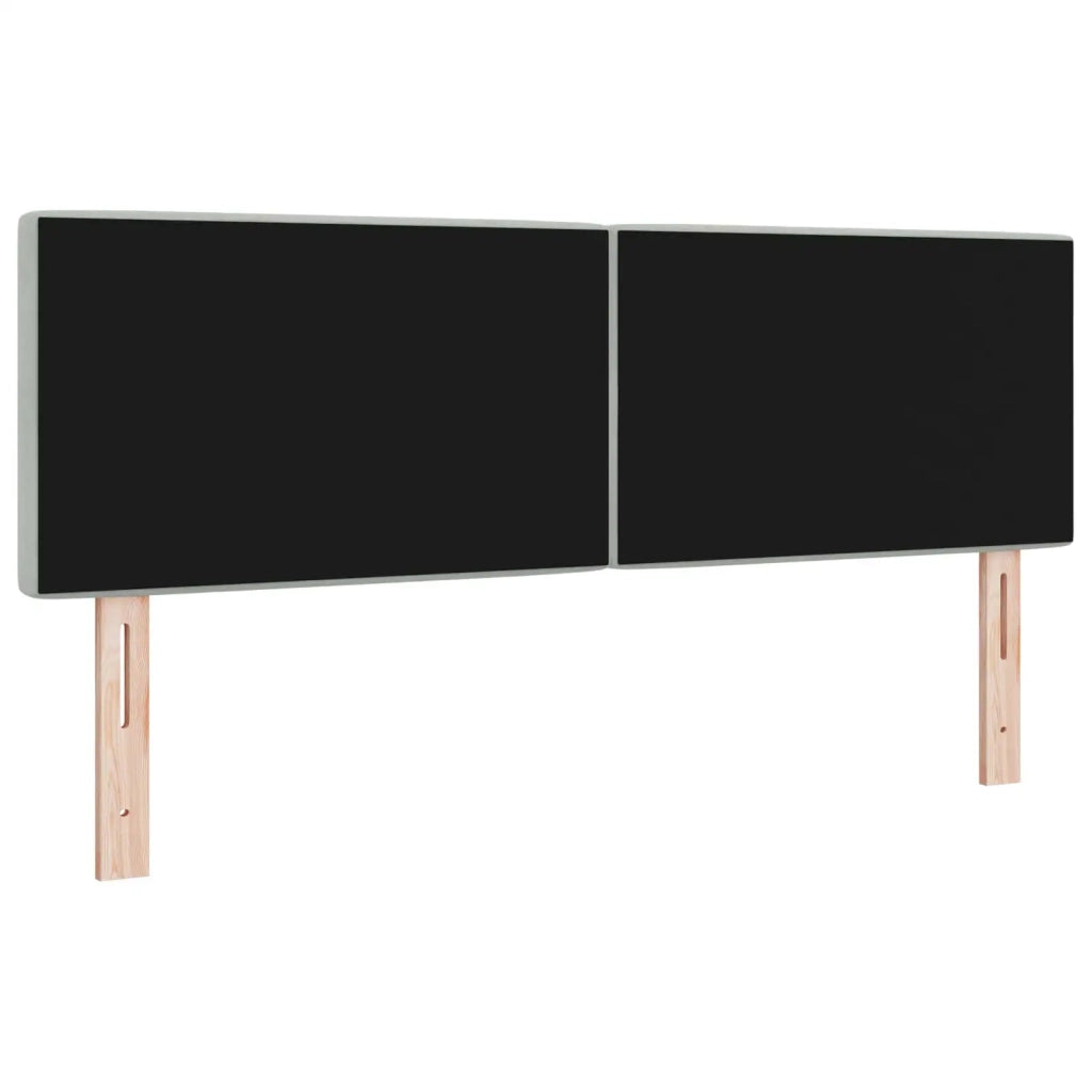 Testiera | Testata Grigio chiaro 160 cm Velluto