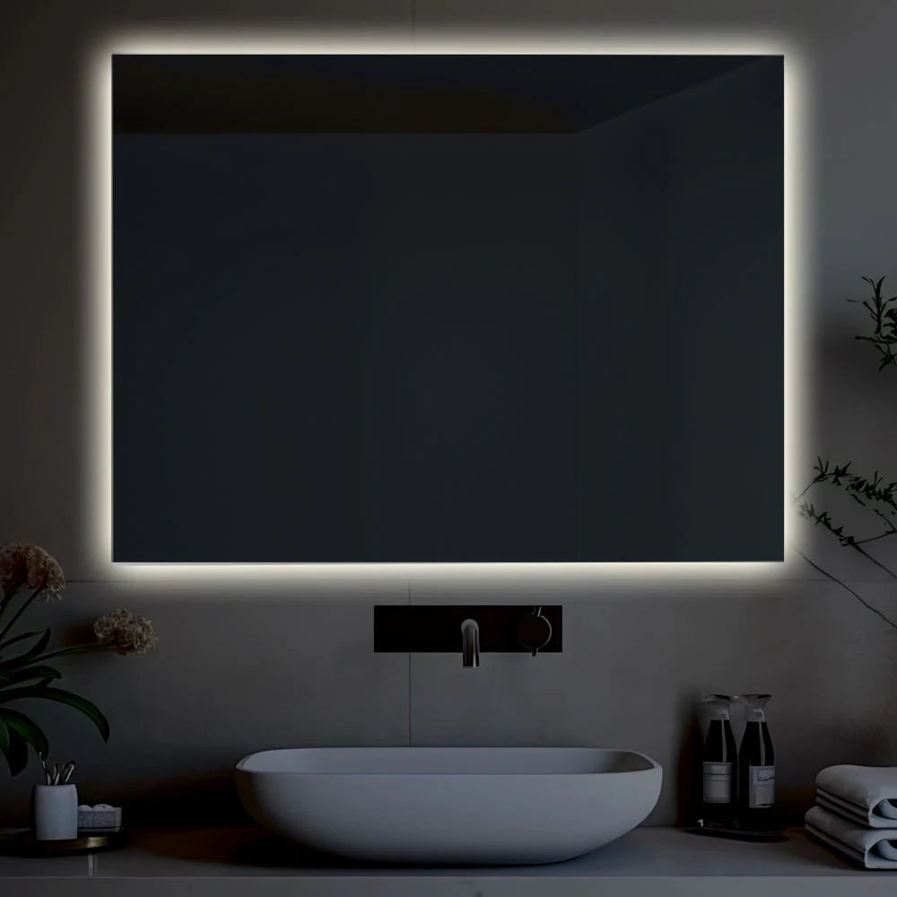 Specchio da bagno retroilluminato reversibile AURORA LED 70x90