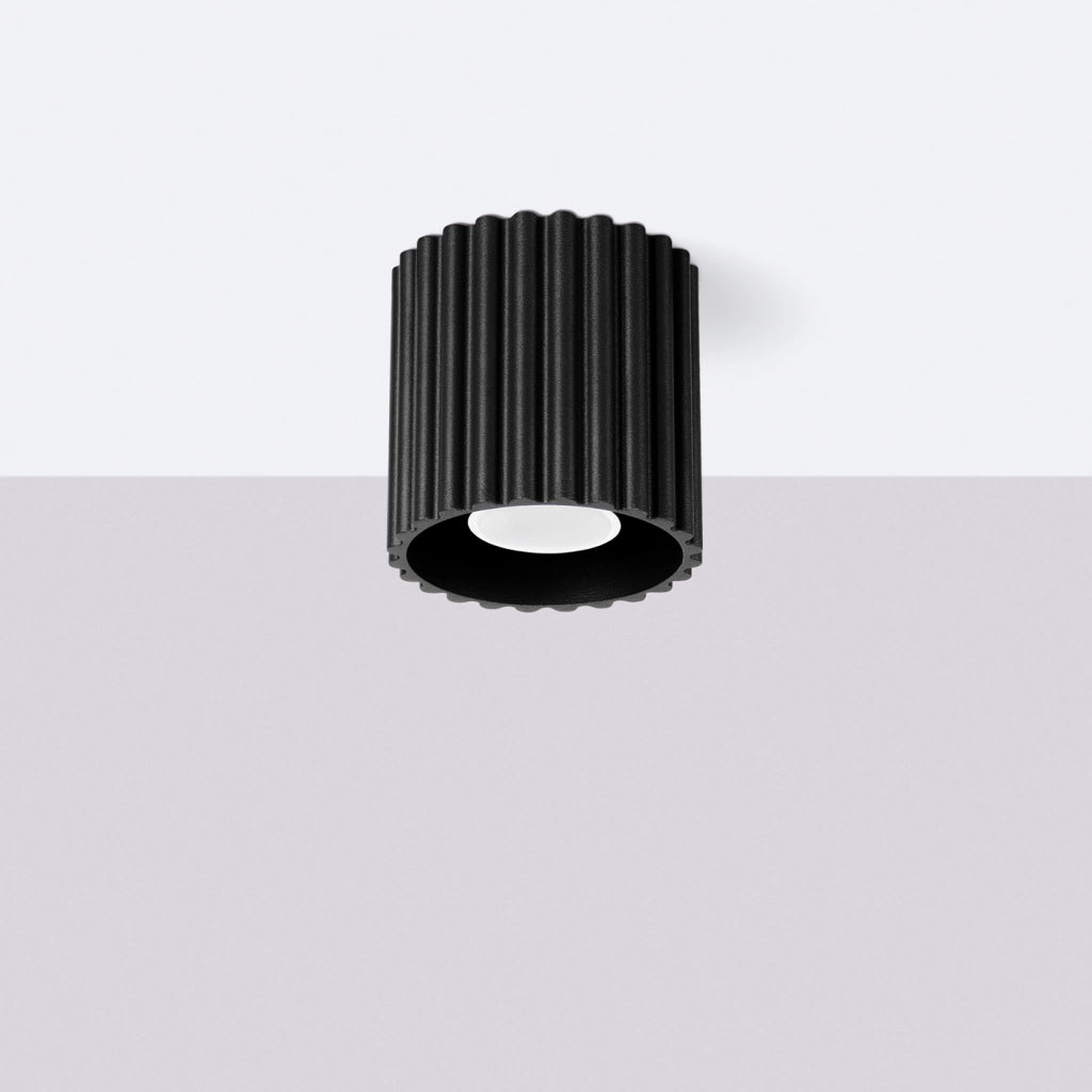 Lampada da soffitto AURA 1 nero GU10
