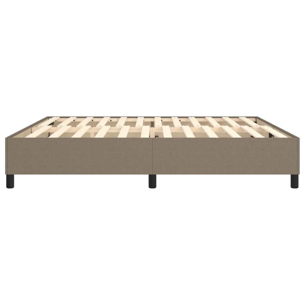 Struttura Letto a Rete a Molle Tortora 200x200 cm in Tessuto 3120890
