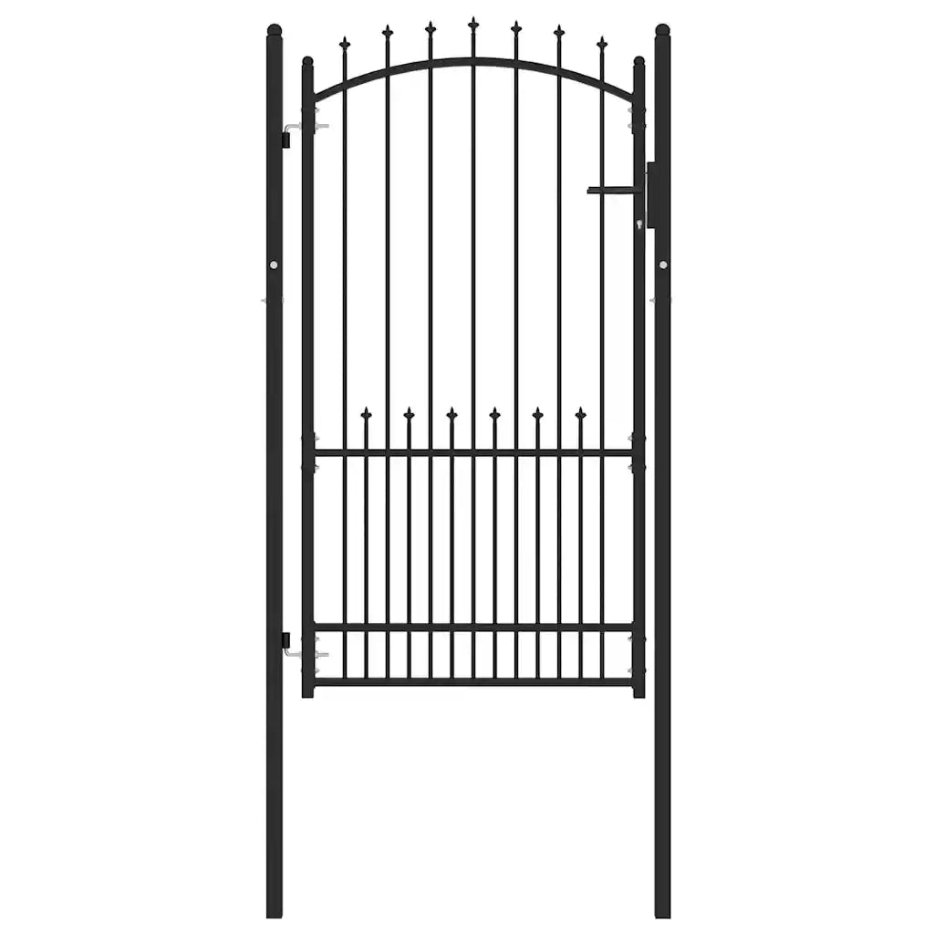 Cancello della recinzione con punte EMMEN 100 x 175 cm 146401