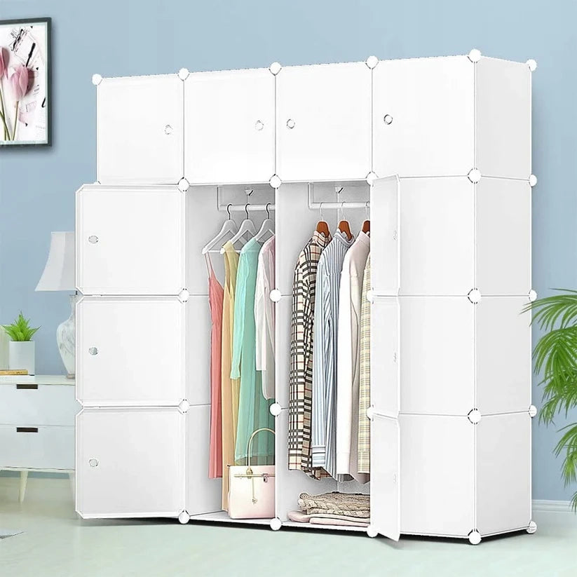 Armadio Modulare 147x147x37 cm Perfetto per Vestiti e Accessori