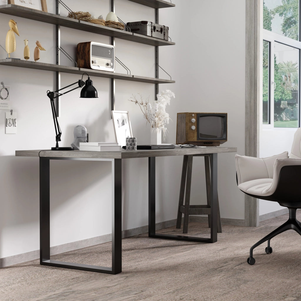 Gambe per tavolo rettangolari in acciaio nero ¨C Minimal ¨C 72 cm