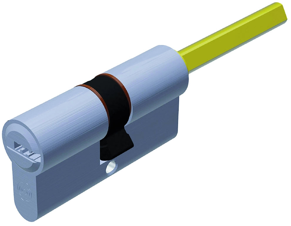 Securemme CILINDRO CROMO SATINATO EVOK1 CON CODOLO 5 chiavi mm. 65 (30+35)