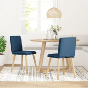 Sedie da Pranzo 2 pz Blu in Tessuto 4101263
