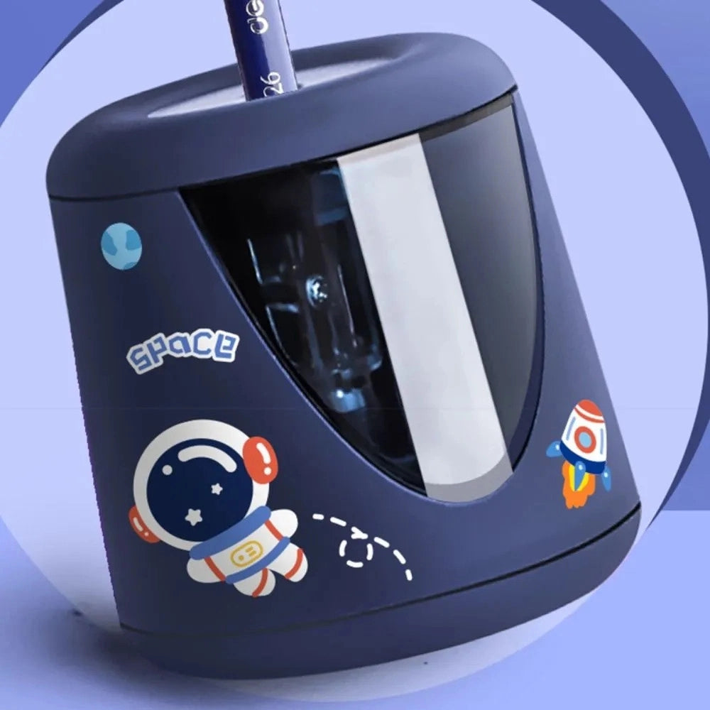 Trade Shop - Temperamatite Elettrico Automatico Con Interruttore Meccanico Per Cancelleria Creativa -