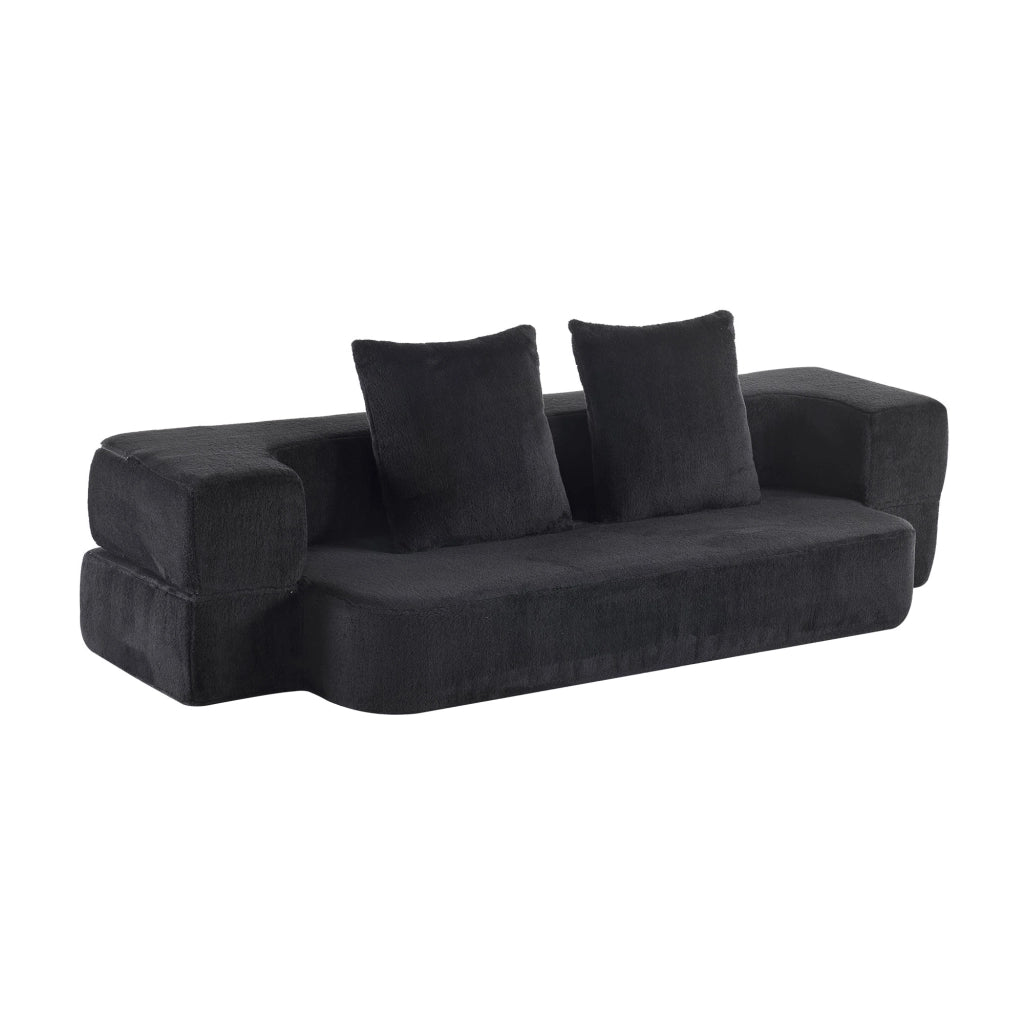 Divano Letto Trasformabile ¨C MINIMAL ¨C Nero