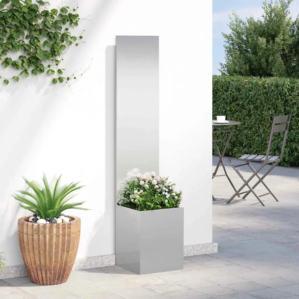 Schermo per privacy in giardino Traforo Argento 32 x 150 cm 876375