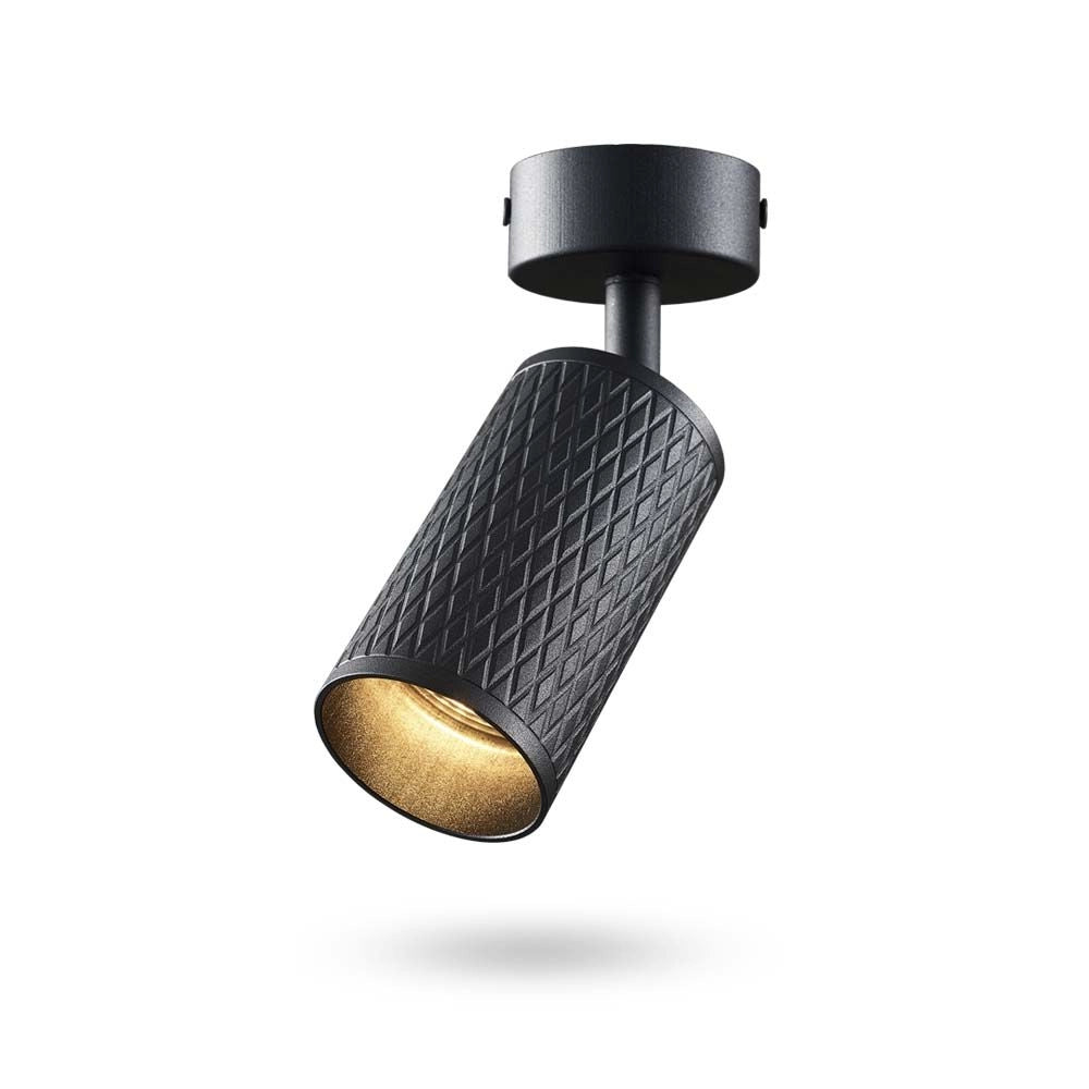 Spot orientabile nero parete/soffitto GU10 Grant Videx