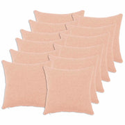 Federa 12 pcs HEERLEN Rosa 45 x 45 cm Bouclé 910431