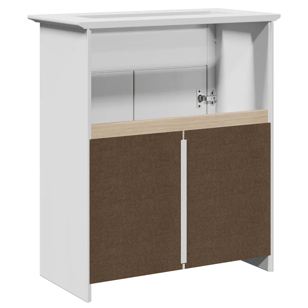 Mobile Lavabo da Bagno BODO Bianco 70x35x80 cm 4016863