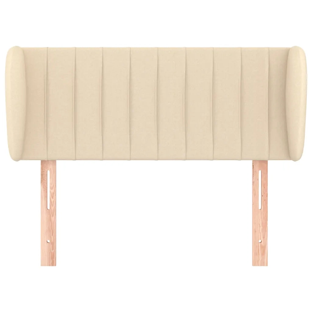 Testiera ad Orecchio-Testata con Orecchie Crema 103x23x78/88 cm in Tessuto 810273