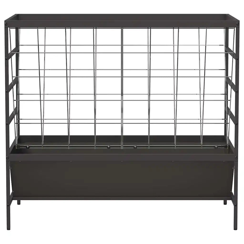 Mangiatore per Bestiame Nero 100 x 60 x 90 cm 874657
