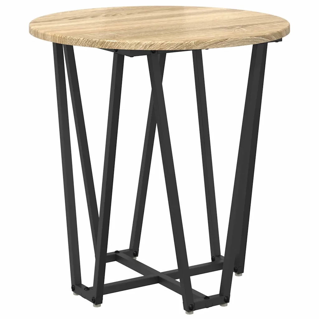 Set tavolini 2 pz | Tavolo laterale Rovere Sonoma e Nero