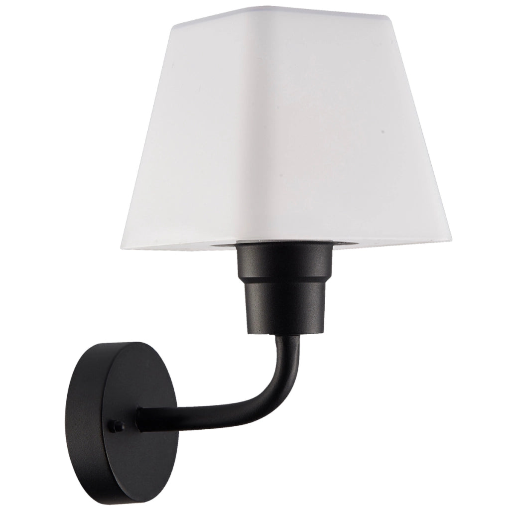 Applique esterno GIZA 312259 E27 IP44 bianco/nero Polux