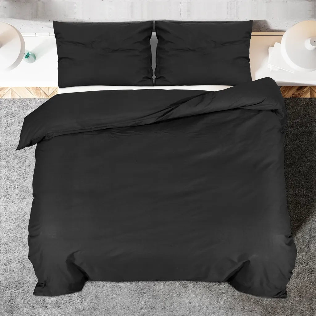 Set Copripiumino Nero 135x200 cm in Cotone 136118