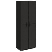 Scarpiera | Mobile per scarpe Nera 60x30x166 cm in Tessuto