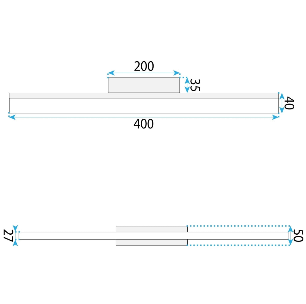 Lampada Da Parete Led 42cm APP1845-1W Chrom