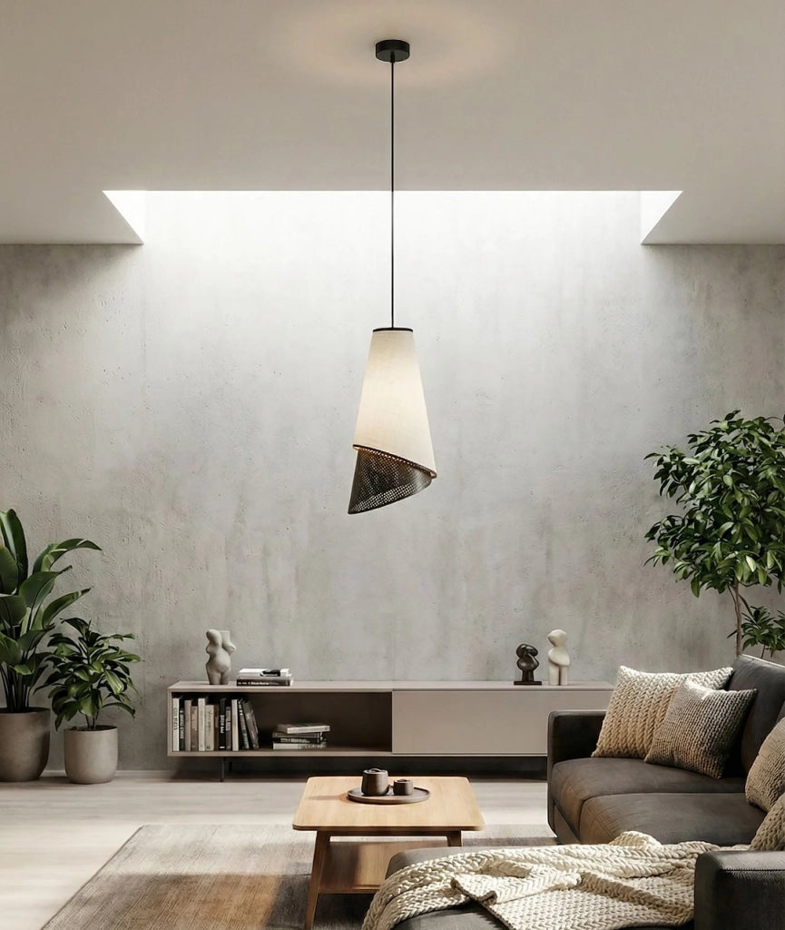 Lampada sospesa MODA 1xE27 nero grigio Emibig