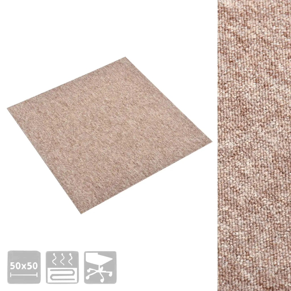 Tappeto 20 pz Beige 50 x 50 cm 100% Polipropilene