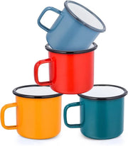 Set di tazze da caffè da 4 - 350 ml - Rosso/Blu/Verde/Giallo