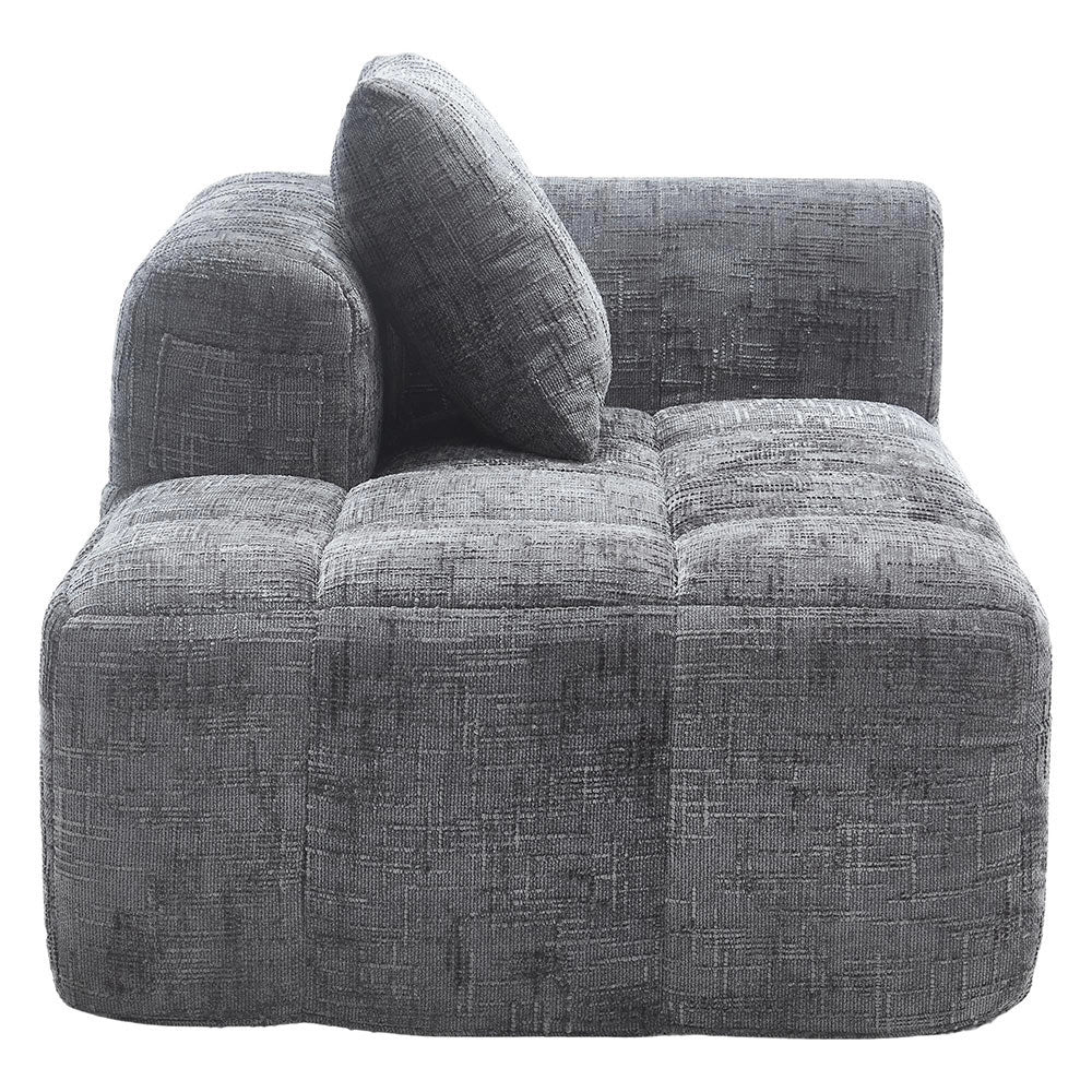 Chaise longue - Xylo - pronto uso con tasche laterali grigio