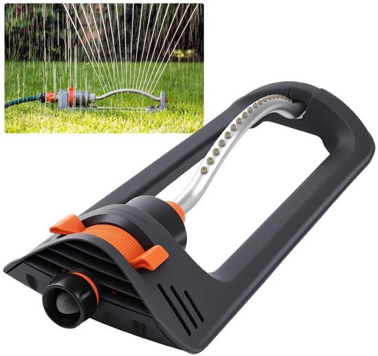 Sproeieraio Oscillante - Zwenk Sproeieraio - Sproeieraio per Giardino - Sproeieraio per Prato - 19 Fessure - Progetto Sostenibile