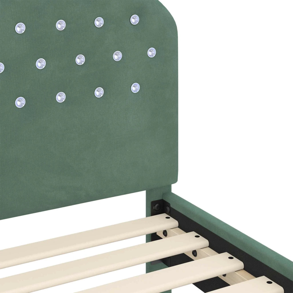 Struttura letto per bambini con testata Verde Mare 70 x 140 cm 42011104