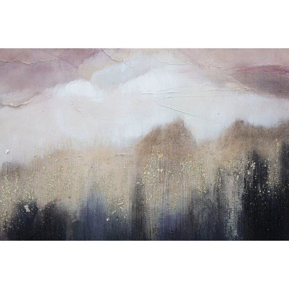 Dipinto su tela pink mountain cm 80X2,7X60 - PINK MOUNTAIN