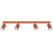 Lampada da soffitto KARBON 4L rosso ocra